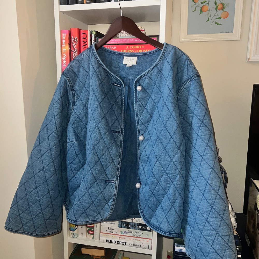 kate spade New York - TARGET Jean & Pearl button jacket